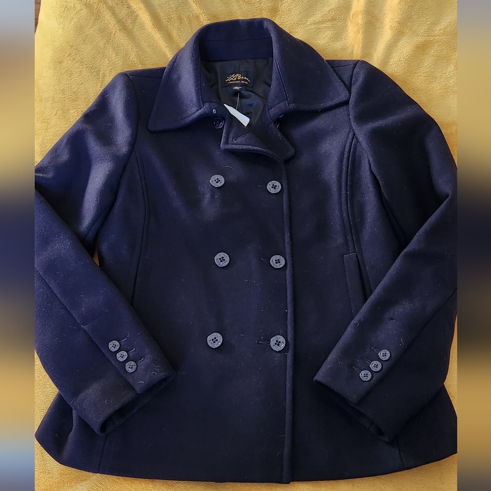 LL Bean Italian Wool Peacoat